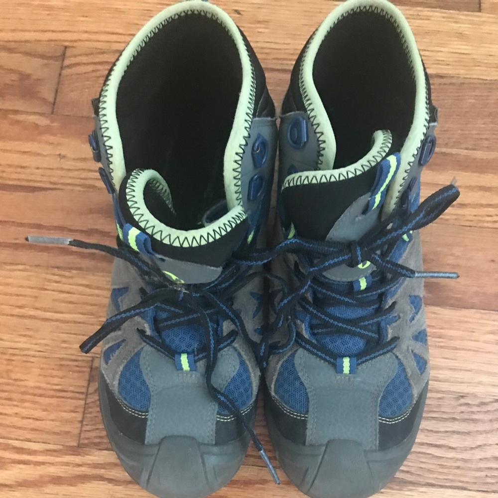 Merrill boys waterproof hiking boots.